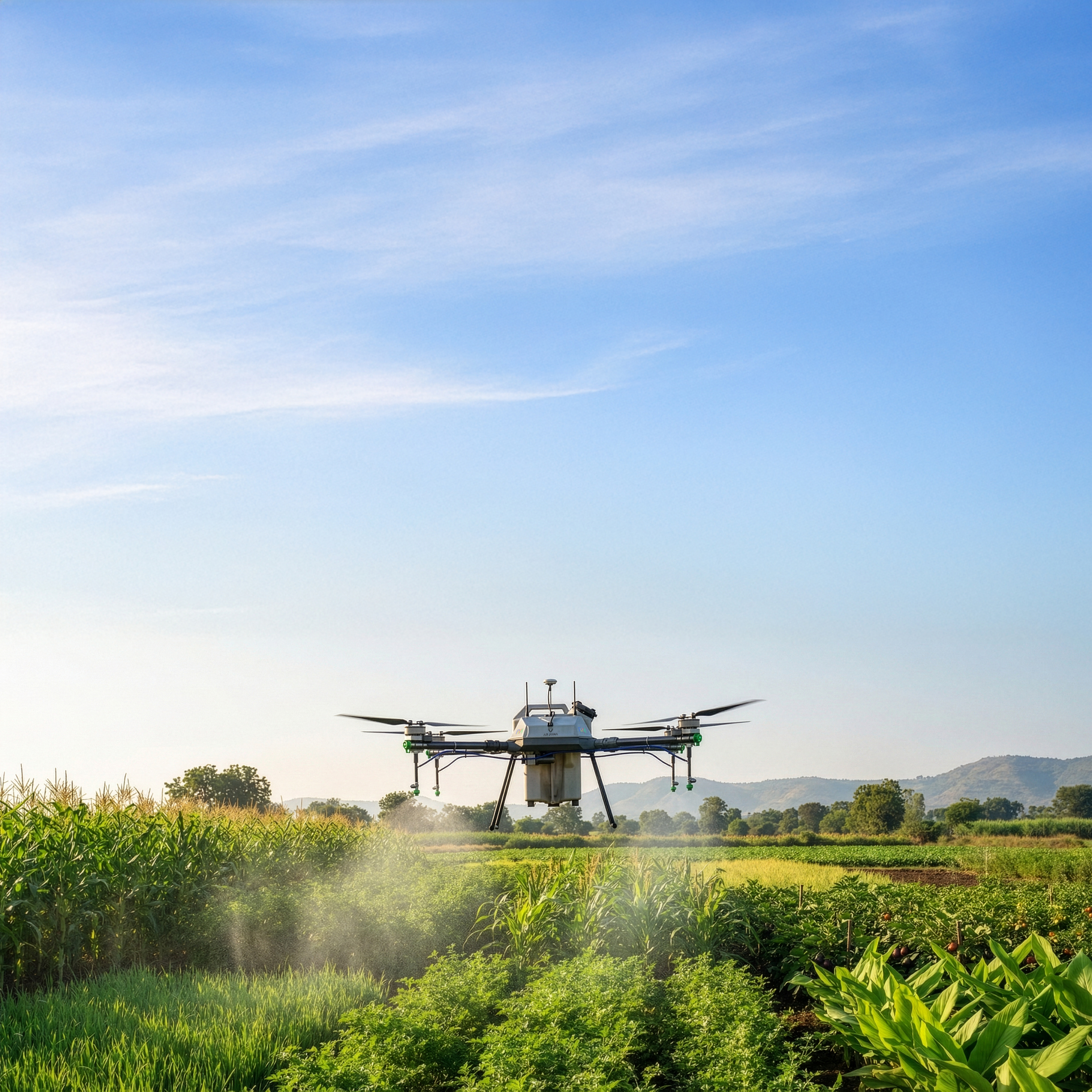 Salam Kisan precision agricultural drone spraying